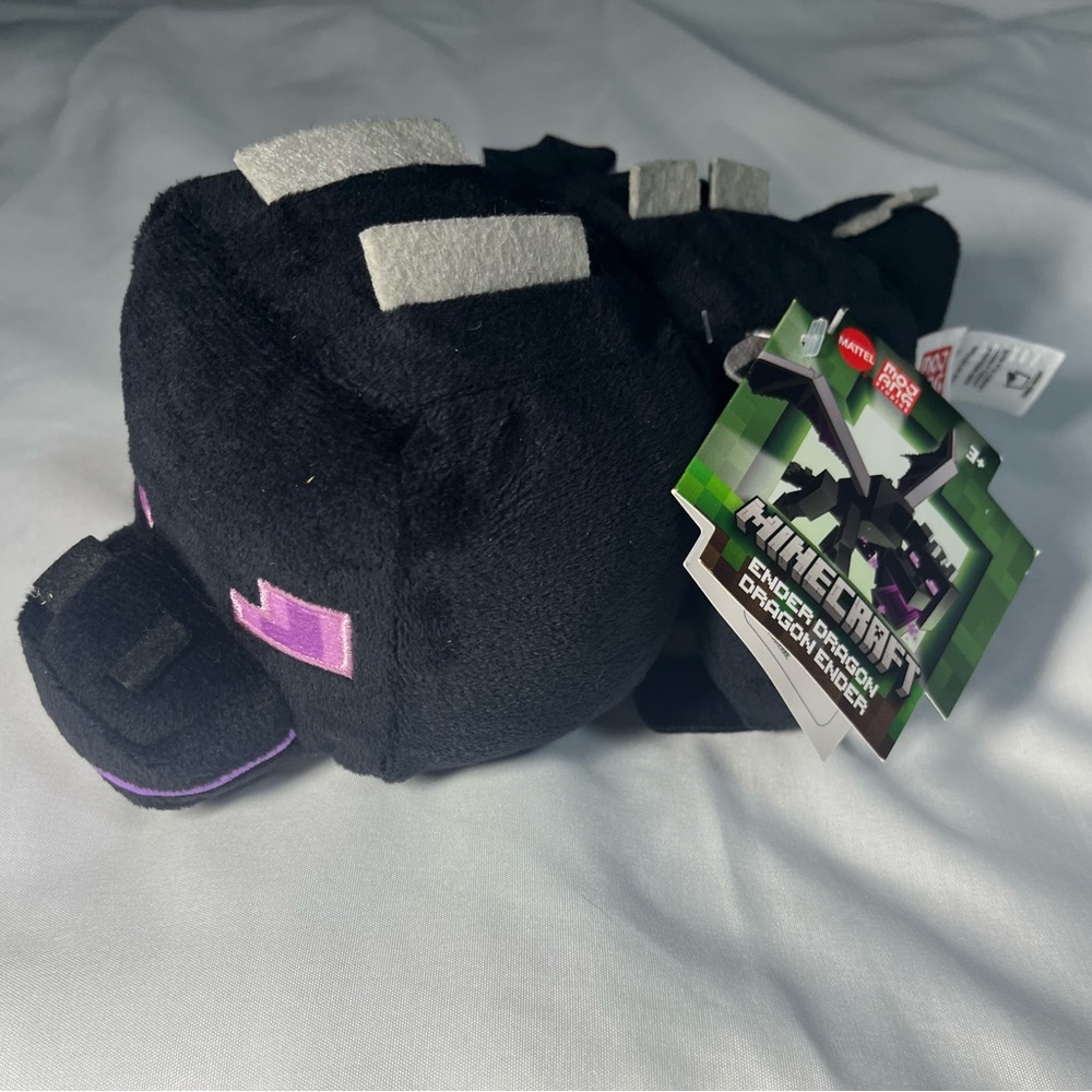 NEW Minecraft Ender Dragon 10” Plush Mattel Mojang Black NWT Toy Figure